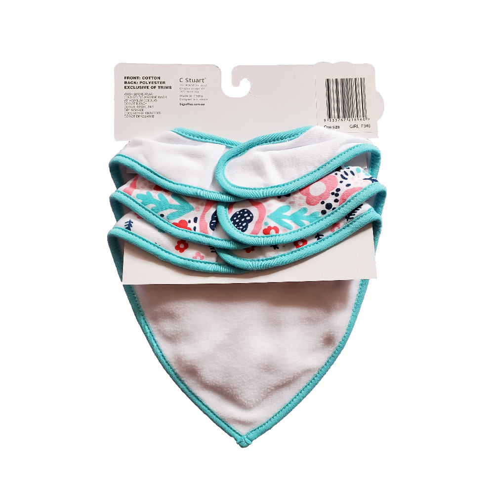Big Softies 3 Pack Bandana Bibs - Leopard - Image 2