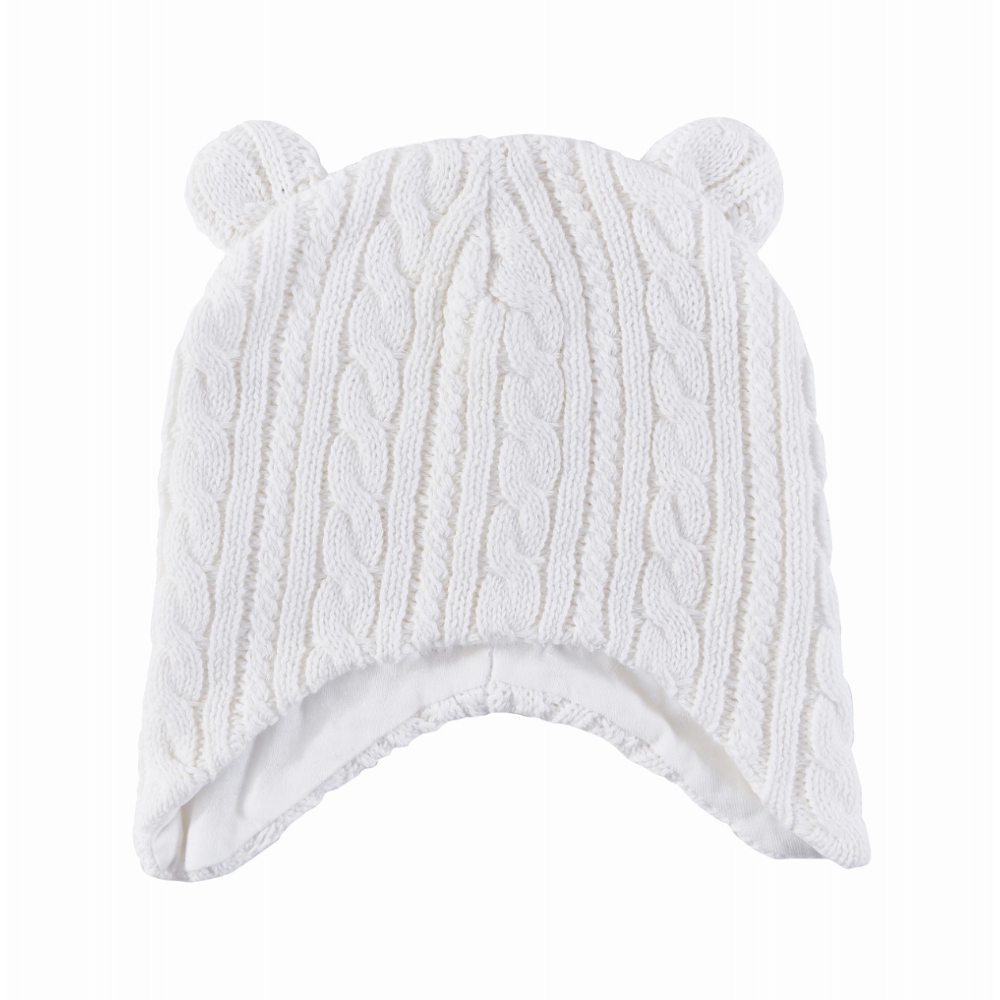 Snugtime Cable Earmuff Beanie - Cream - Image 2