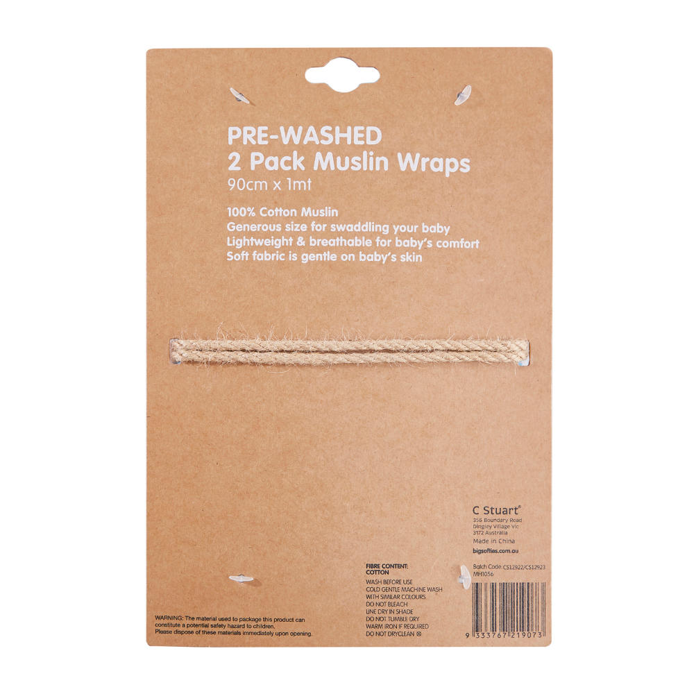 Big Softies 2 Pack Pre-washed Muslin Wraps - Car - Image 7