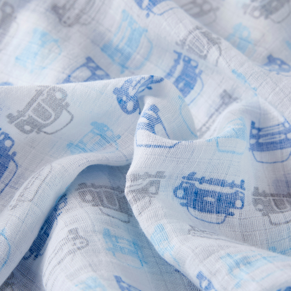 Big Softies 2 Pack Pre-washed Muslin Wraps - Car - Image 2