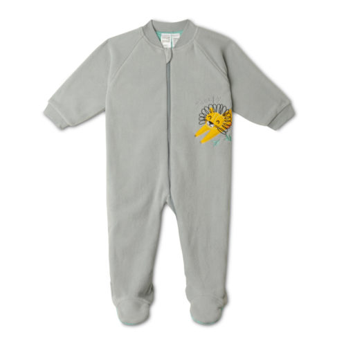 Snugtime Lined Polar Fleece Blanket Sleeper - Grey