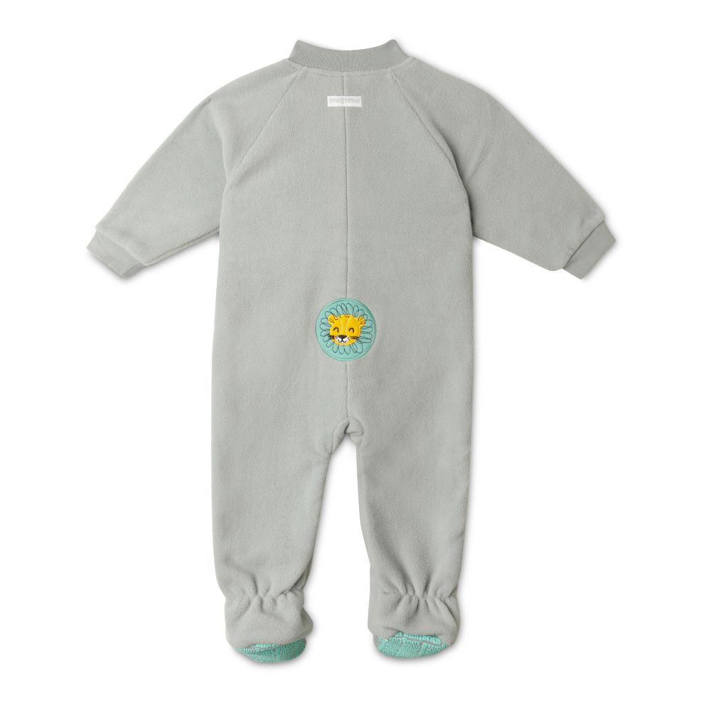 Snugtime Lined Polar Fleece Blanket Sleeper - Grey - Image 3