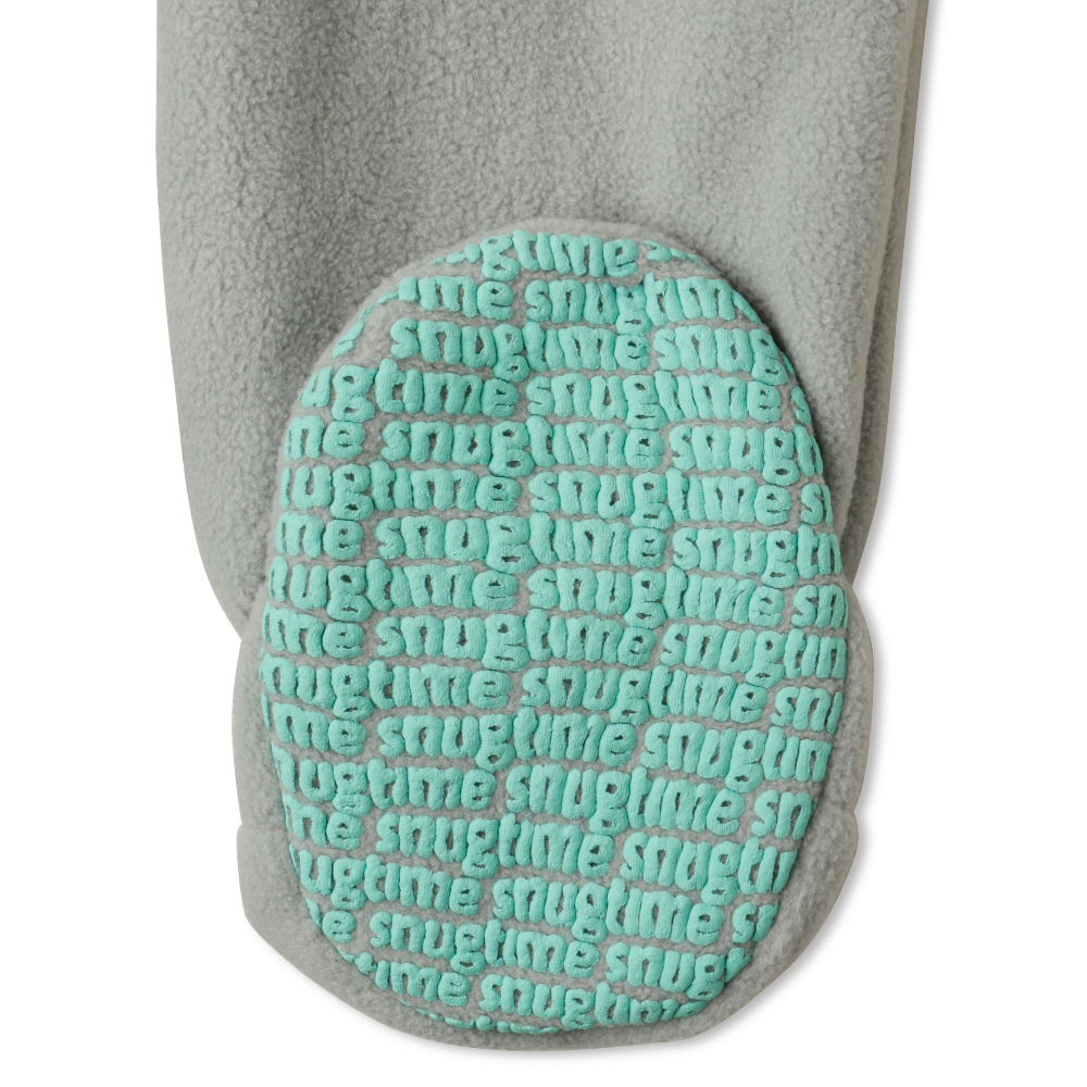 Snugtime Lined Polar Fleece Blanket Sleeper - Grey - Image 5