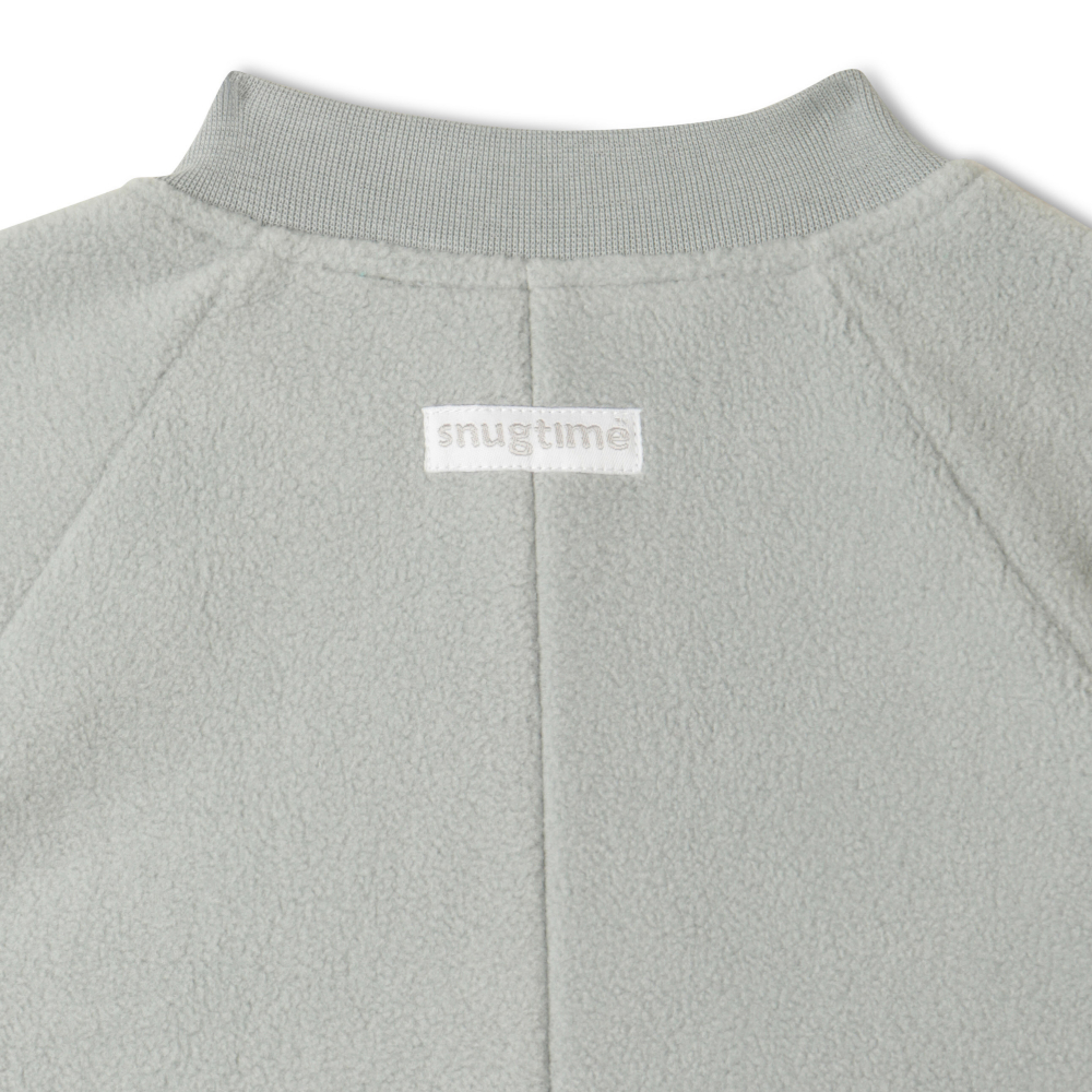 Snugtime Lined Polar Fleece Blanket Sleeper - Grey - Image 4