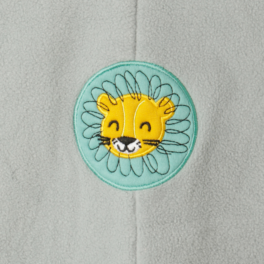 Snugtime Lined Polar Fleece Blanket Sleeper - Grey - Image 6