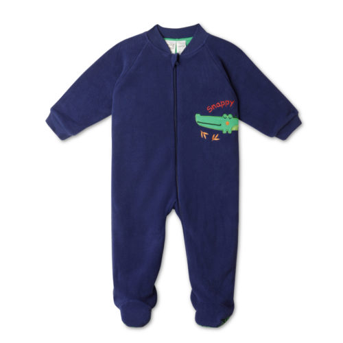 Snugtime Lined Polar Fleece Blanket Sleeper - Navy