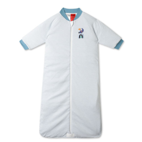 Snugtime Yarn Dyed Stripe Long Sleeve Padded Cosi Bag - Blue