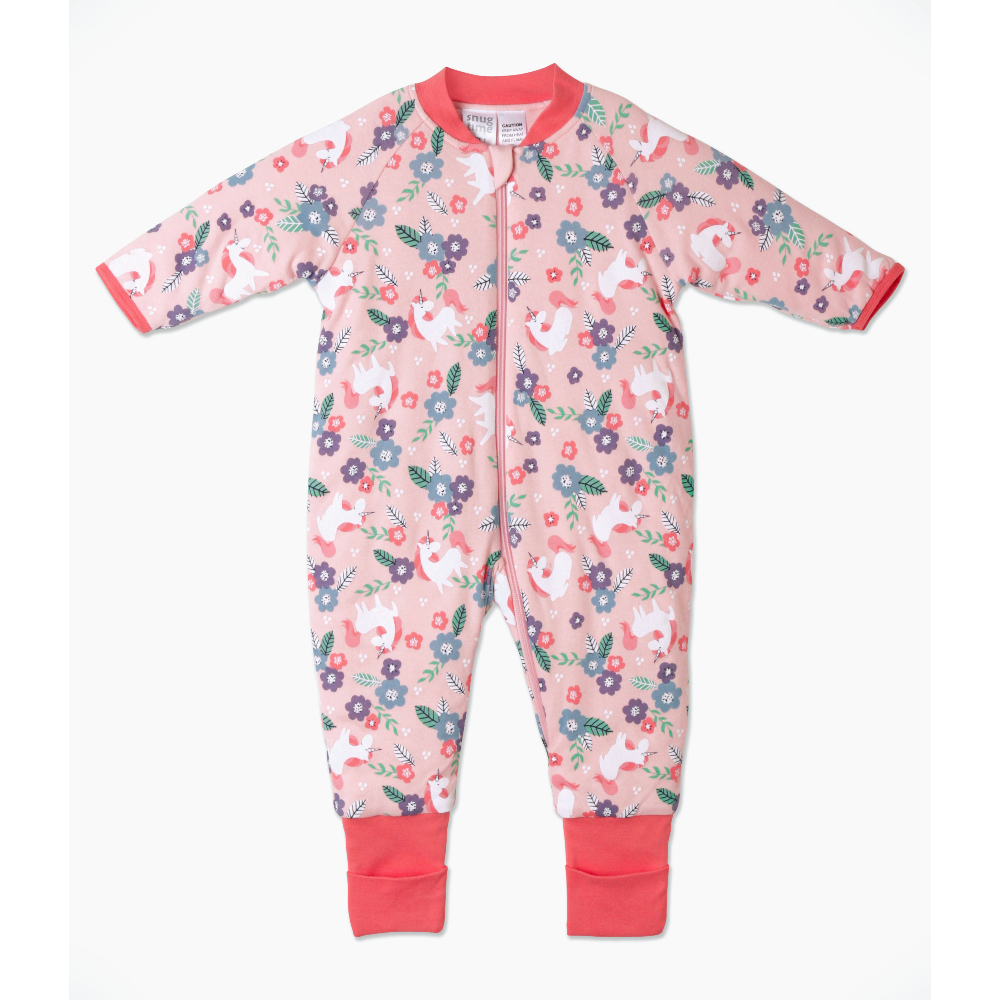 Snugtime Lined Footless Blanket Sleeper - Pink