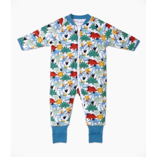 Snugtime Lined Footless Padded Blanket Sleeper - Dino