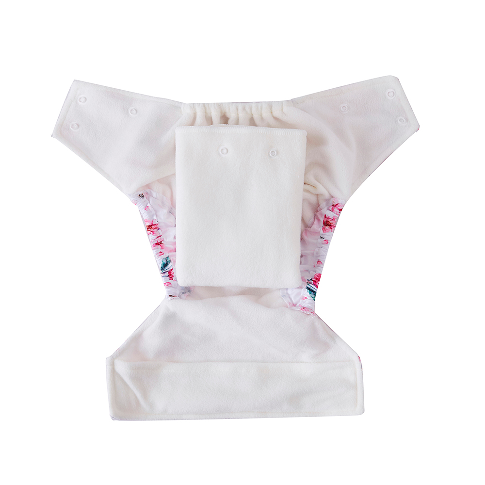Big Softies Reusable Nappy & Wet Bag Bundle - Blossom - Image 4