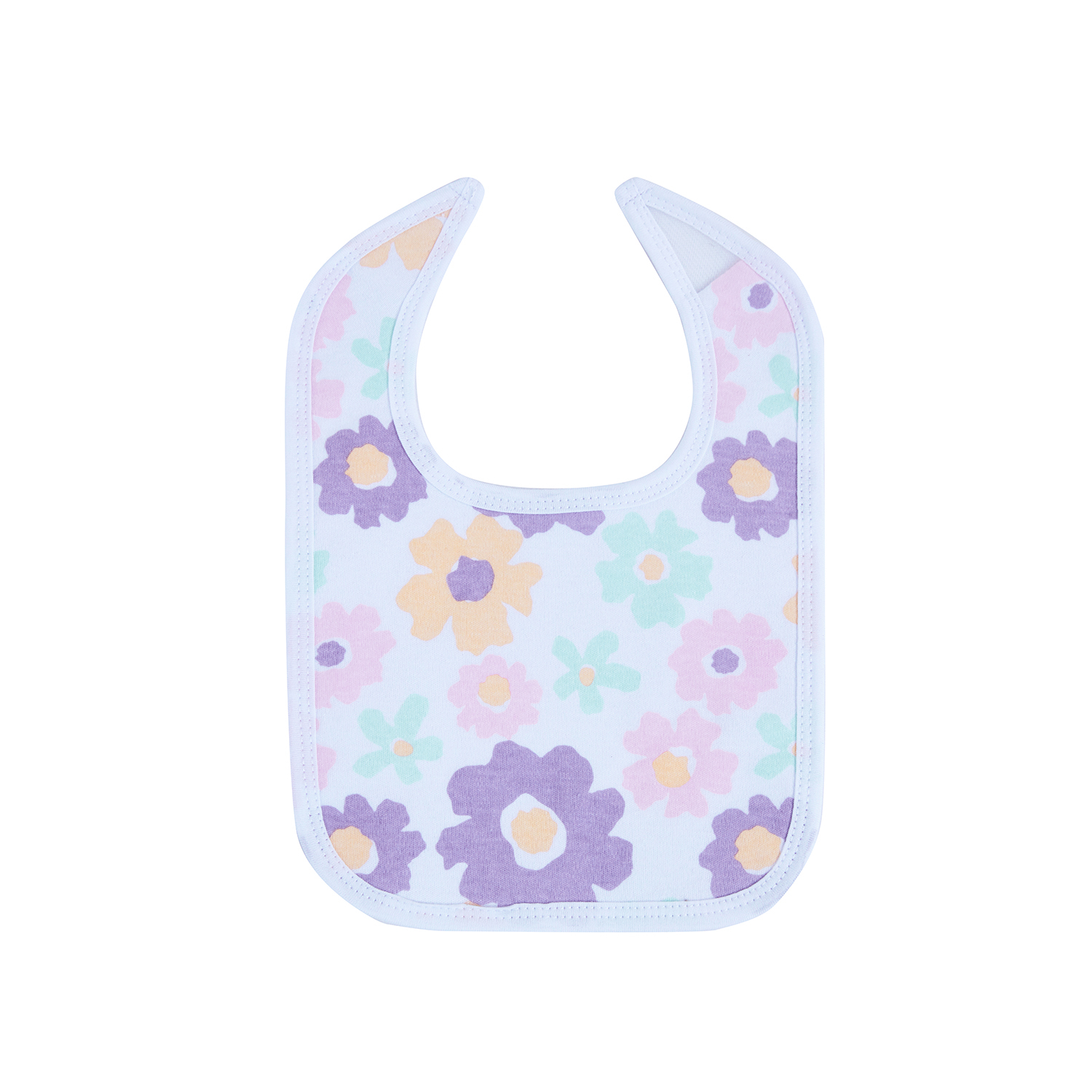 Big Softies 3 Pack Applique And Printed Bibs - Flower - Image 3