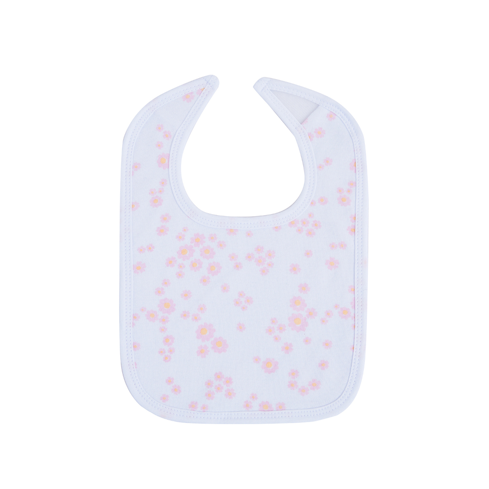 Big Softies 3 Pack Applique And Printed Bibs - Flower - Image 5