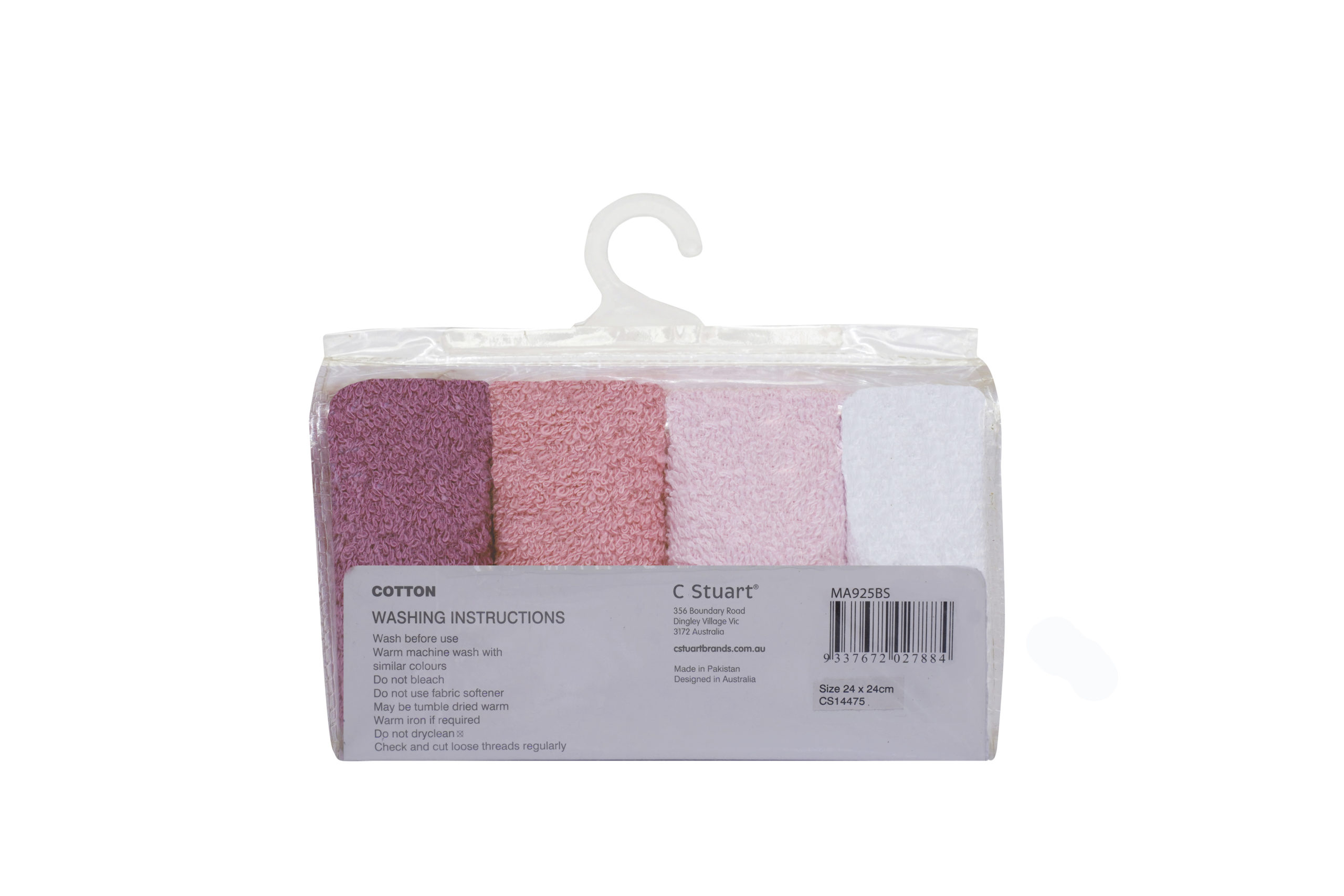 Big Softies 4 Pack Cotton Washers - Pastel Girl - Image 2