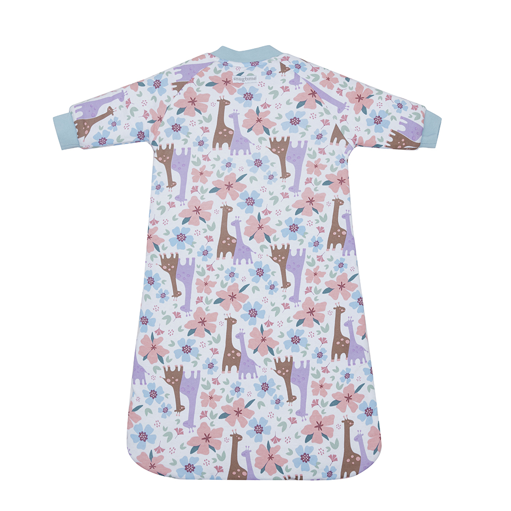 Snugtime Printed Long Sleeve Padded Sleeping Bag – Giraffe