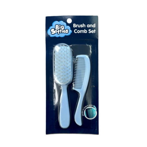 Big Softies Brush And Comb Set - Blue