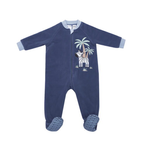 Snugtime Lined Polar Fleece Blanket Sleeper – Zebra