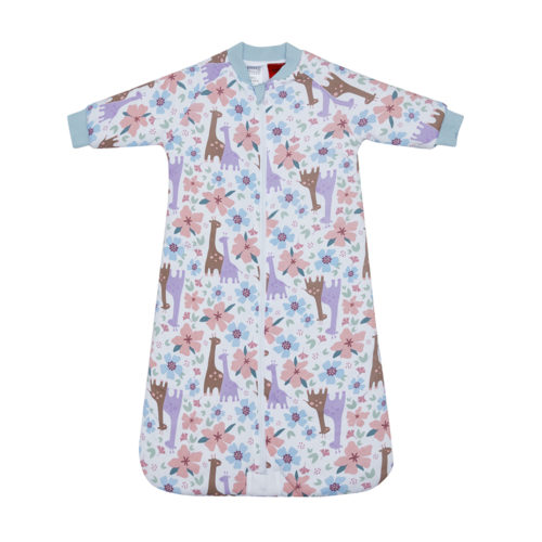 Snugtime Printed Long Sleeve Padded Sleeping Bag – Giraffe