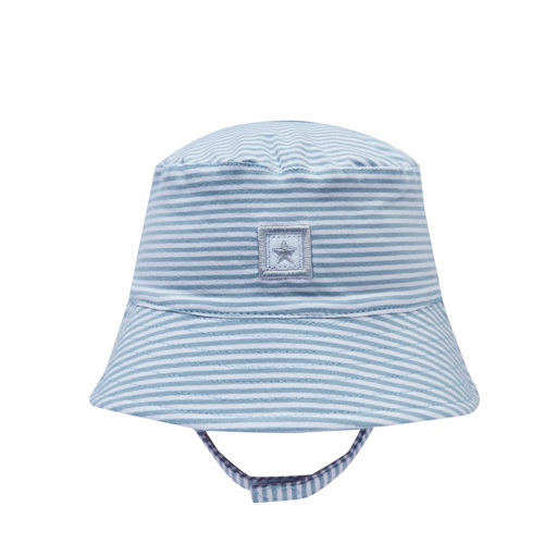 Snugtime Jersey Bucket Hat-Blue Stripe