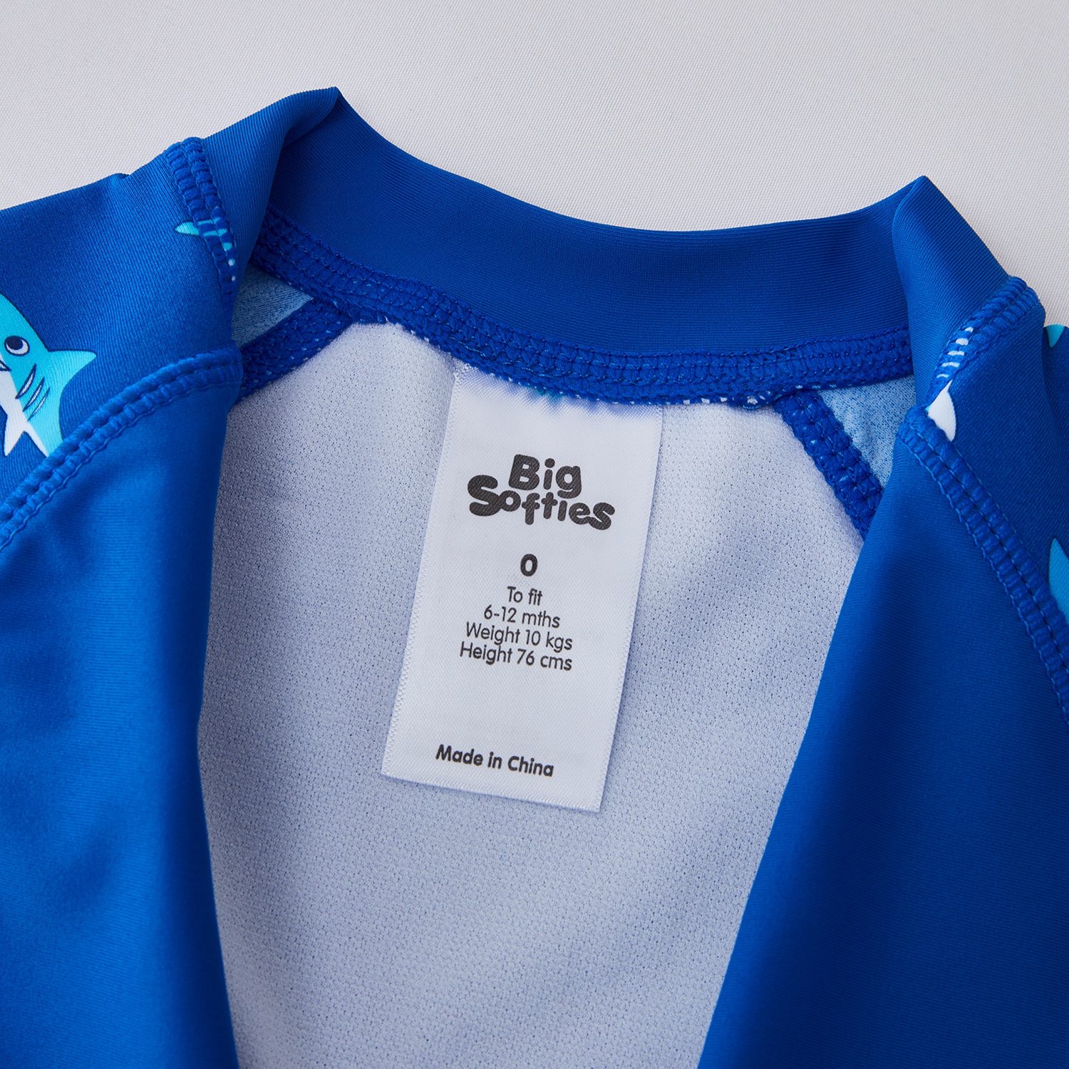 Big Softies 2pc Swimsuit & Hat-Shark - Image 6