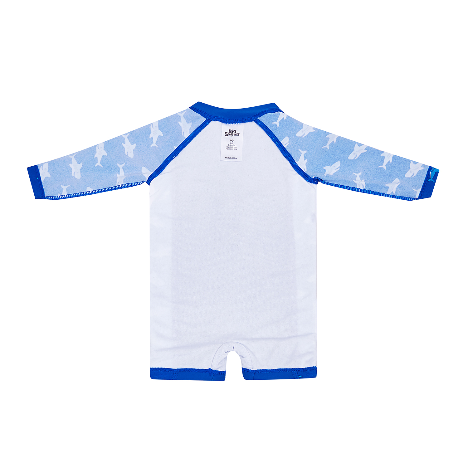 Big Softies 2pc Swimsuit & Hat-Shark - Image 3