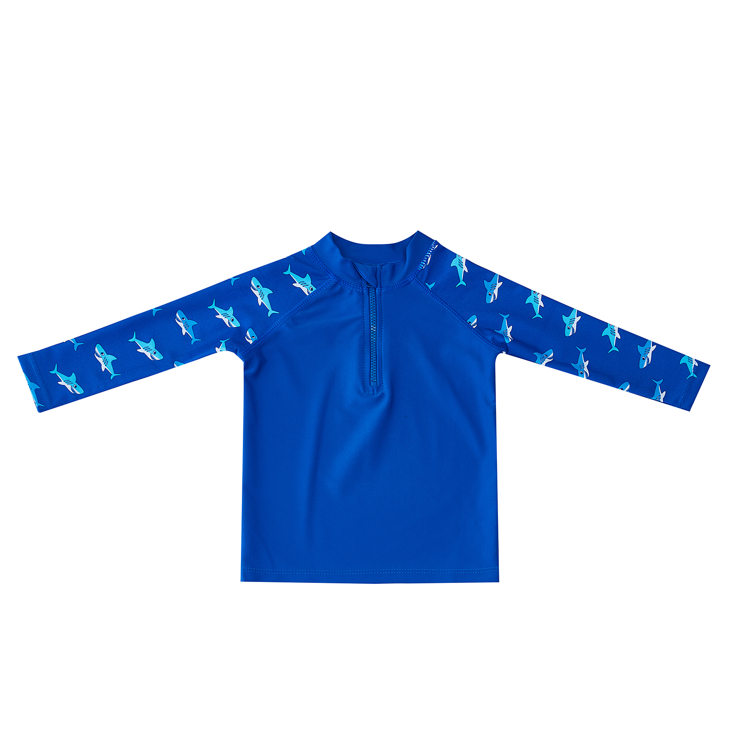 Big Softies 3 PC Long Sleeve Rashie, Shorts & Hat-Shark - Image 2