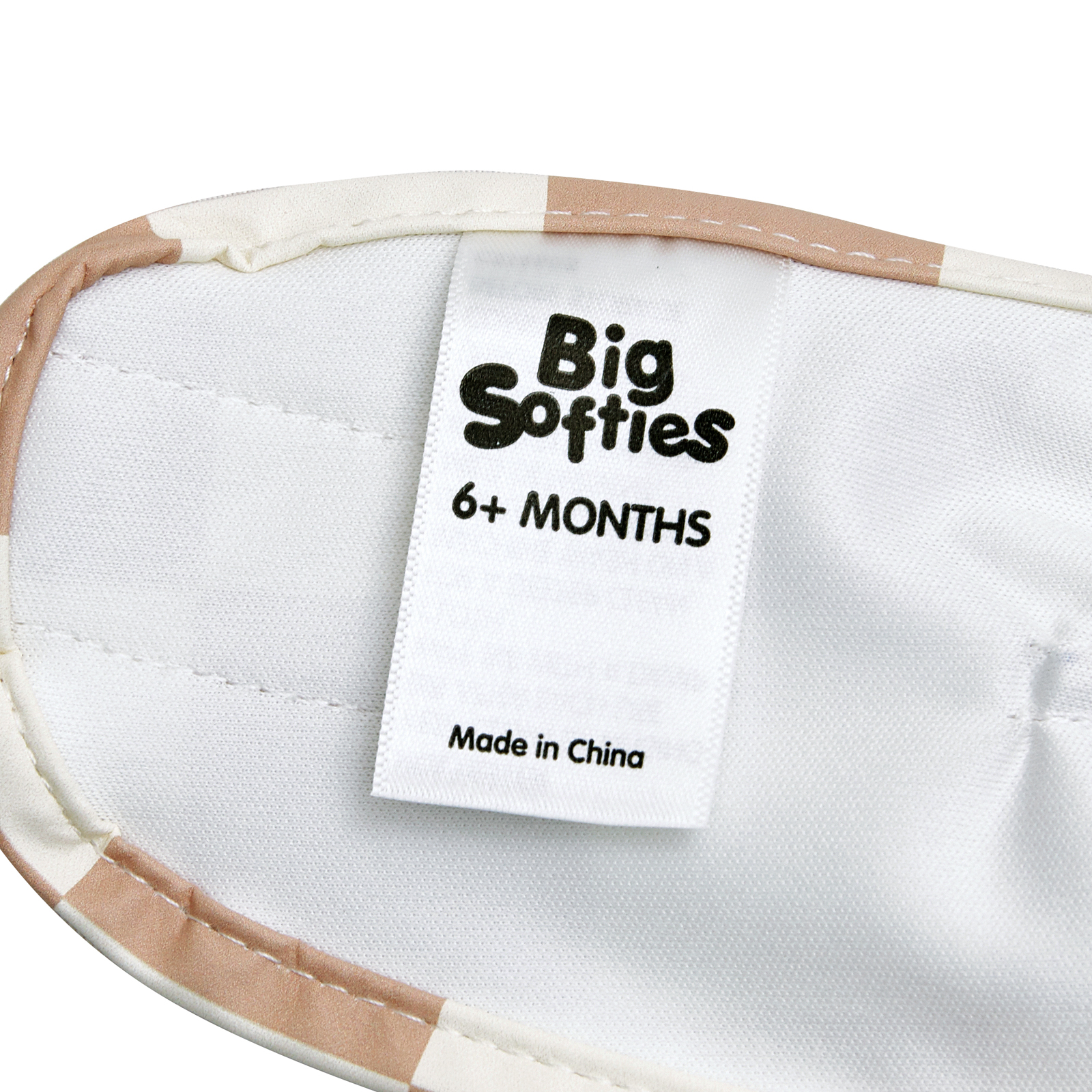 Big Softies Recycled Frill Bibs-Brown Check - Image 4